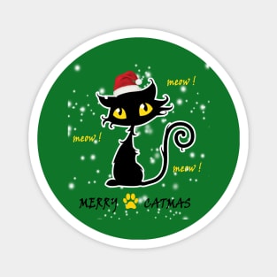 merry catmas Magnet